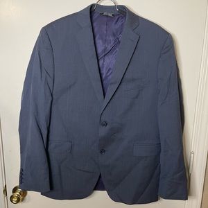 Blue Saks Fifth Avenue Trim Fit 2 Piece Suit Size 42S 35w